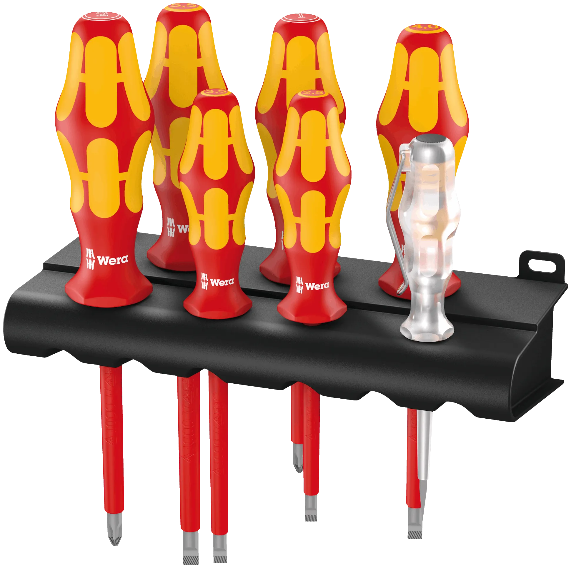 160 i/7 Rack screwdriver set Kraftform Plus Series 100, voltage tester and rack