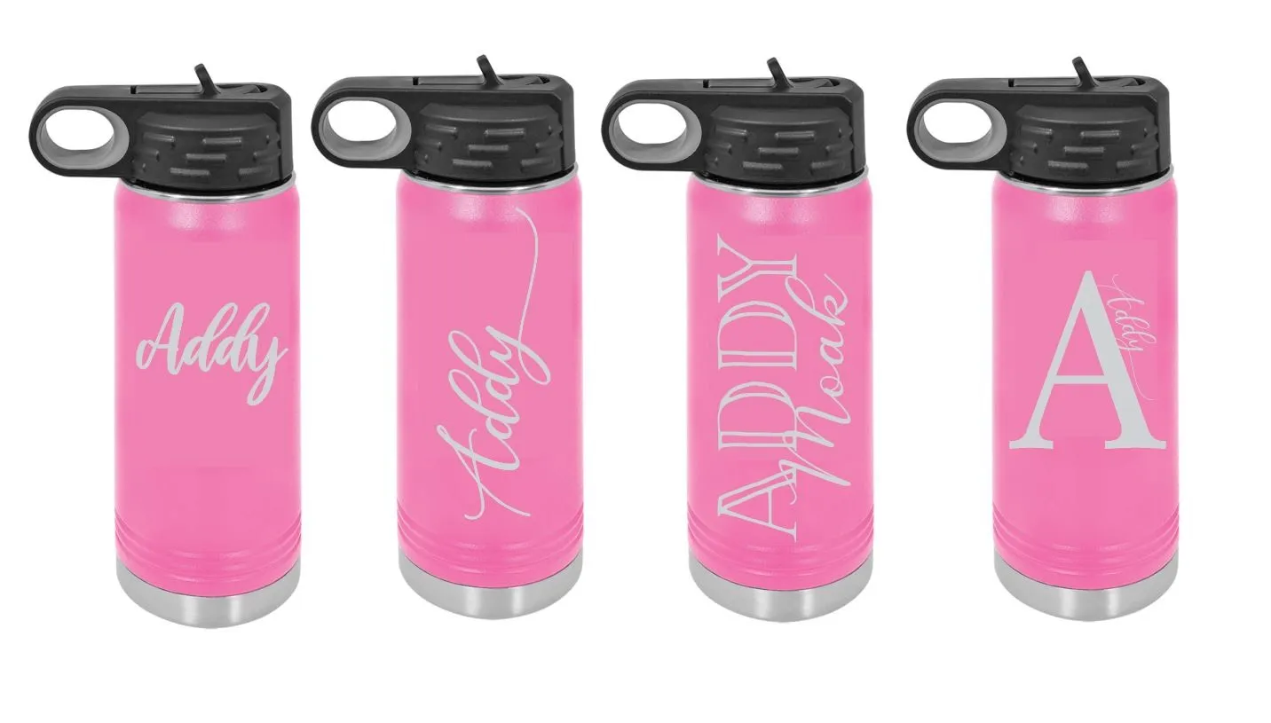 20oz Double Wall Insulated Personalized Waterbottle