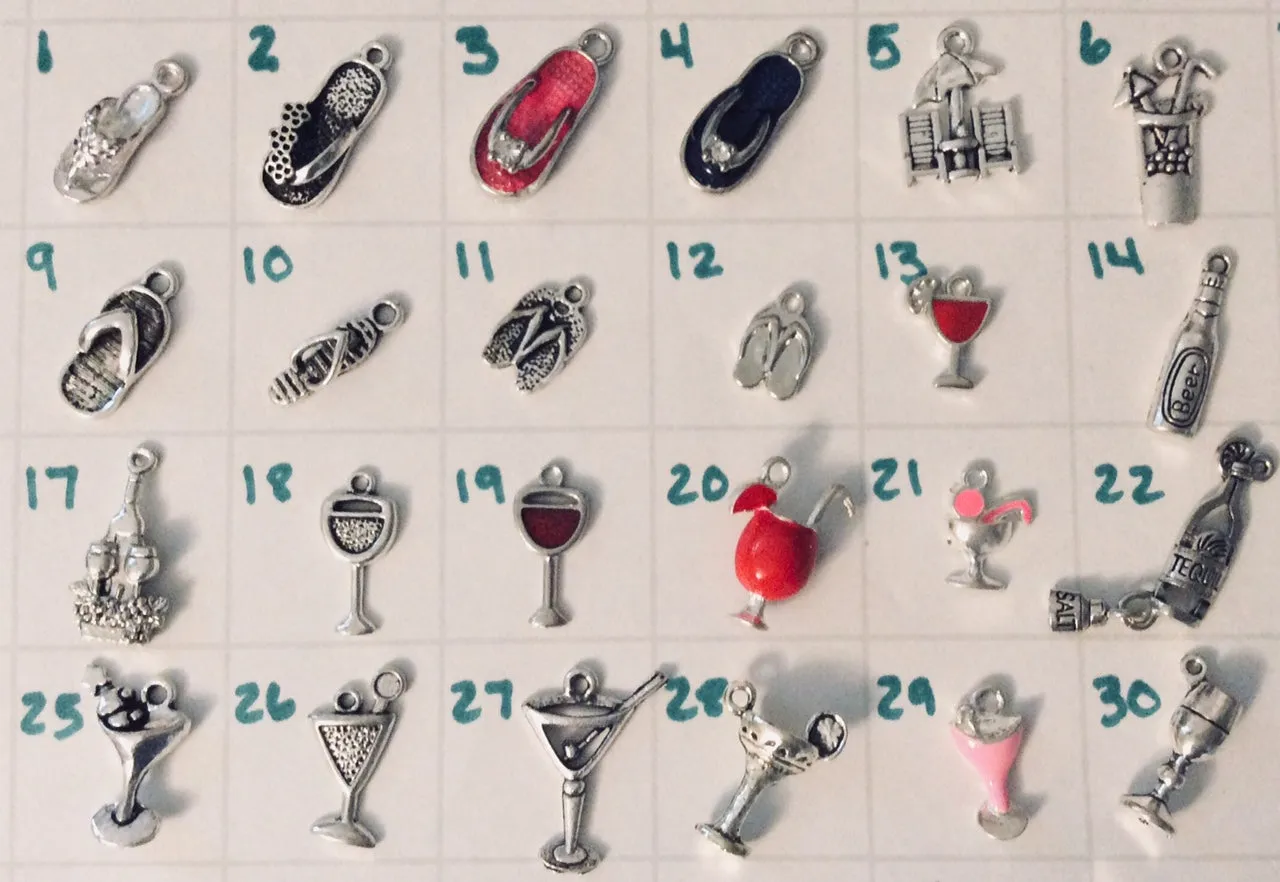 Add A Charm Listing for Jules Obsession Expandable Bracelets Flip Flops Personalize and Customize Options