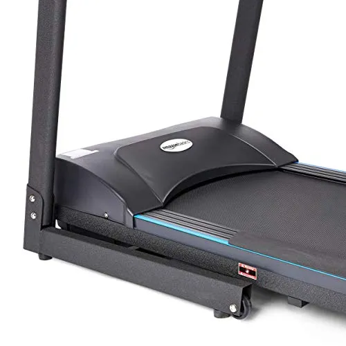AmazonBasics DC Motorized Black Treadmill with 3 Level Manual Incline, 1.5 HP Continuous and 3.0 Peak Power, Max Speed 14 kmph, Max Weight 110 Kg