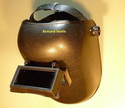 ARC WELDING HELMET WITH FLIP UP LENS - BRAND NEW.