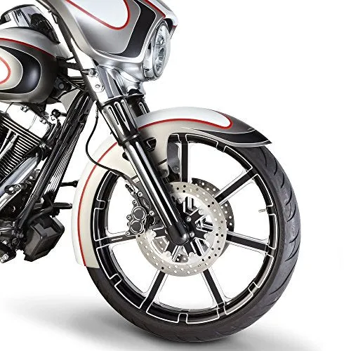 Arlen Ness 20-389 Black 7 & 7 Raked Triple Tree