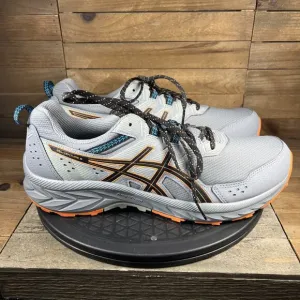 ASICS GEL Venture 9 Mens Size 11.5 Gray Orange Lace Up Running Athletic Sneakers