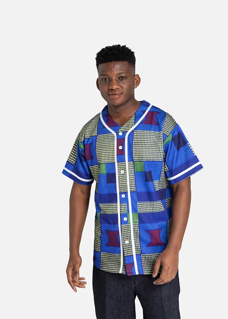 Biyi African Print Baseball Jersey