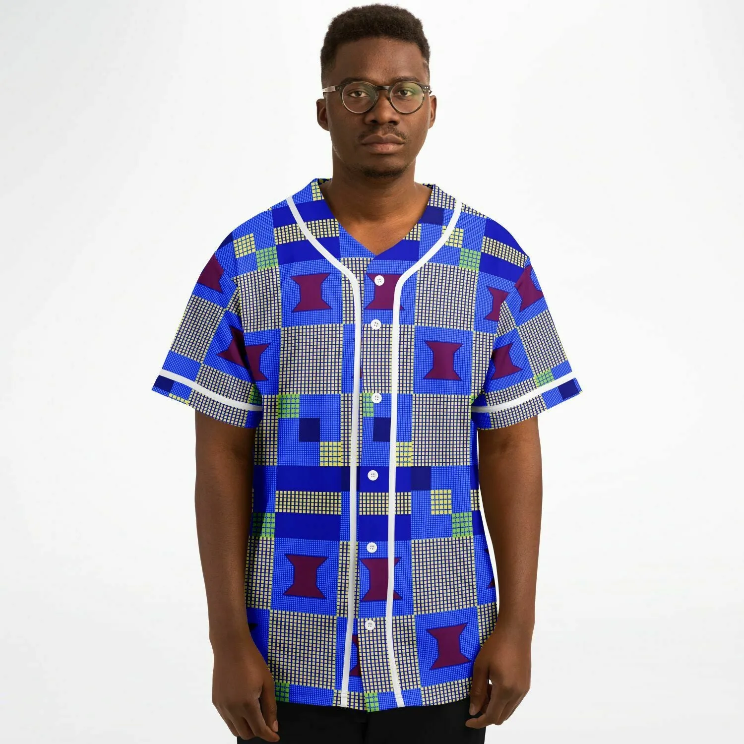 Biyi African Print Baseball Jersey