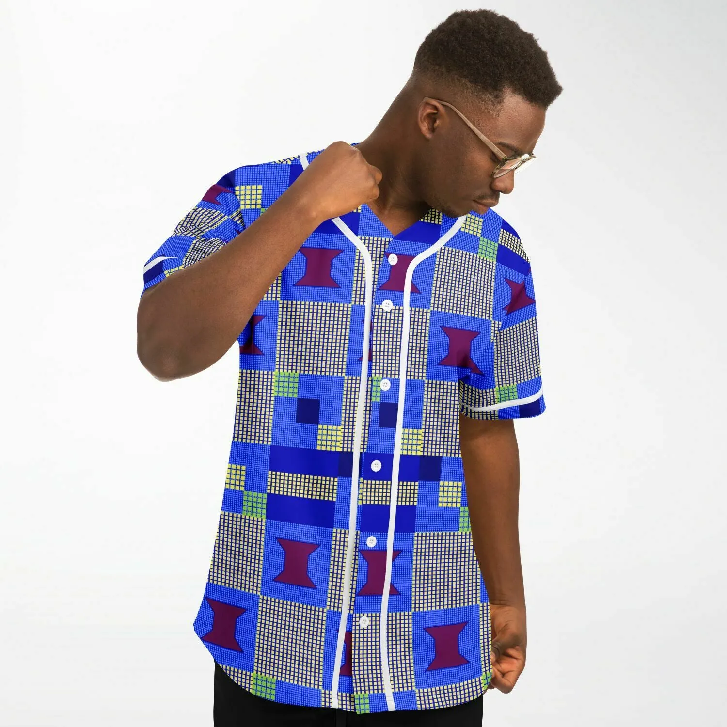 Biyi African Print Baseball Jersey