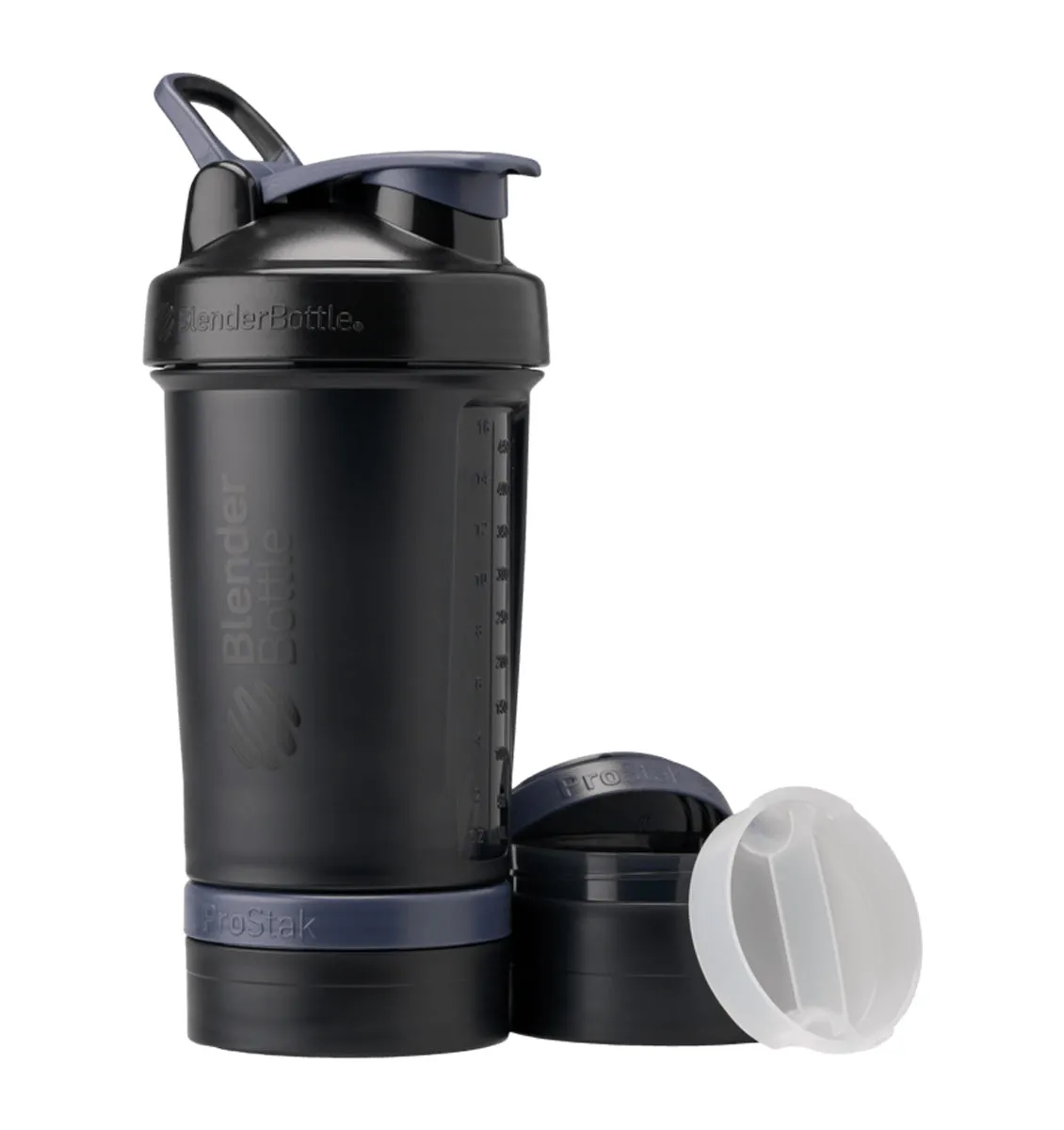 BlenderBottle ProStak V2 Shaker Bottle & Storage Containers - 22oz/651mL & 100cc   150cc - Nightshade