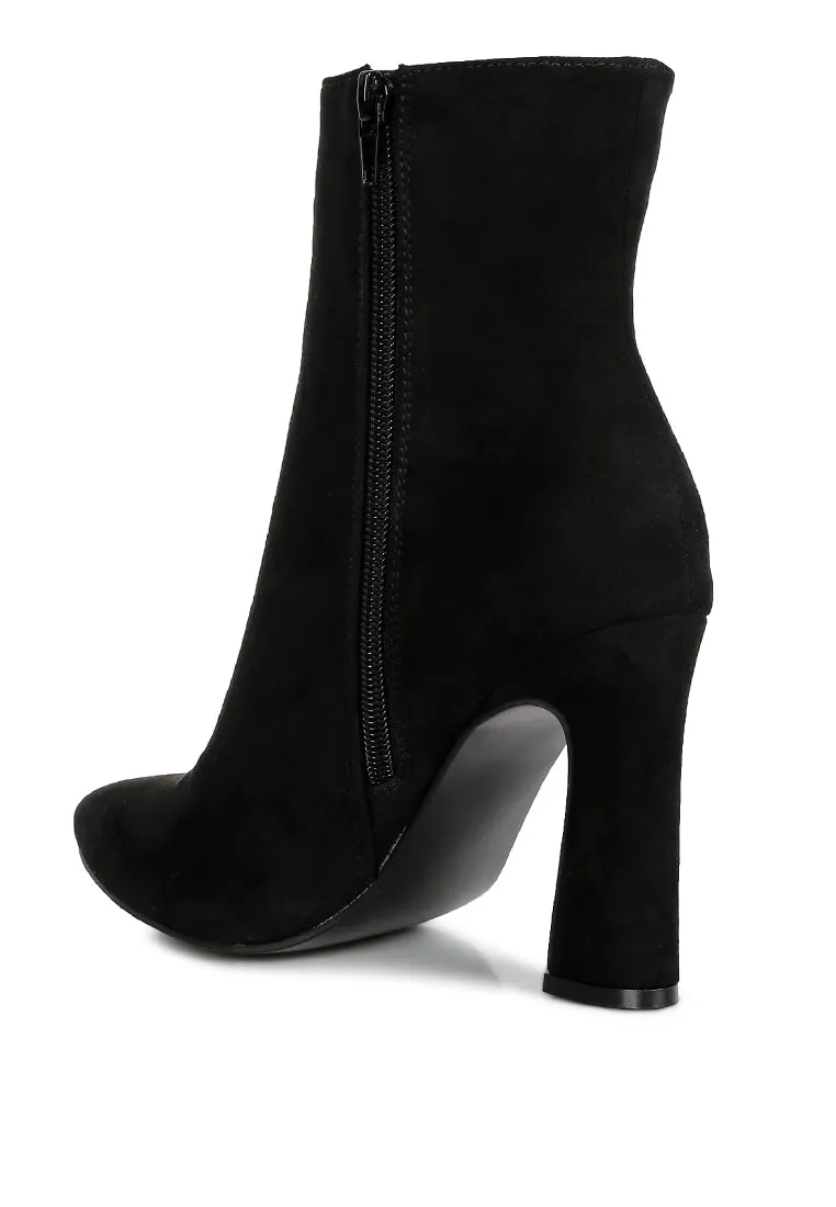 Block Heeled Ankle Boots By RUW