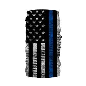 Blue Lives Matter Flag Neck Scarf Mask