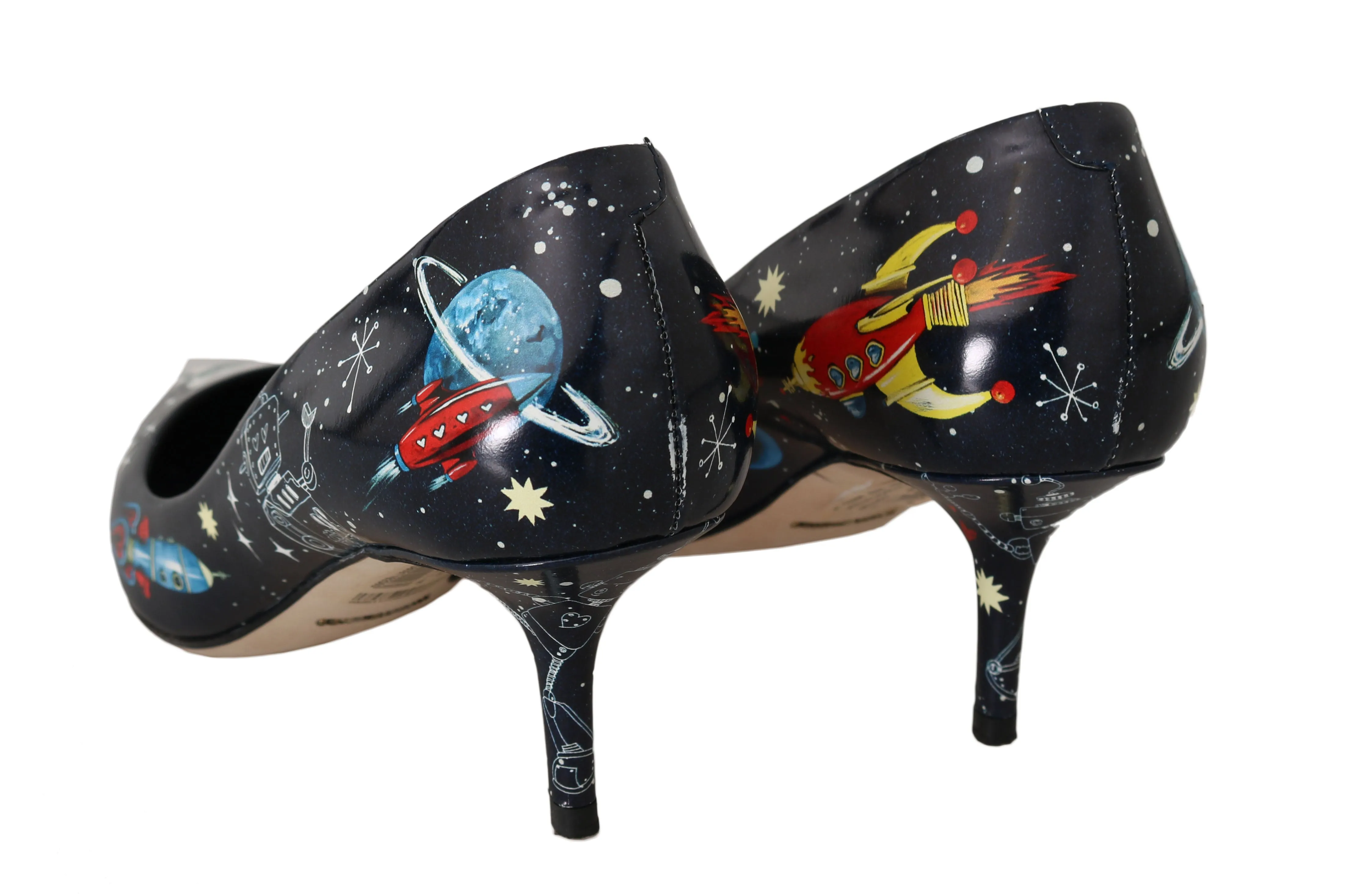 Blue Multicolor Astronaut Leather
