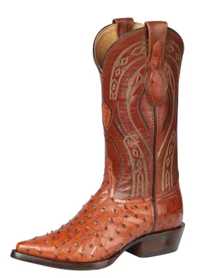 Botas Vaqueras Exoticas de Avestruz Original para Hombre 'Centenario' - ID: 170609