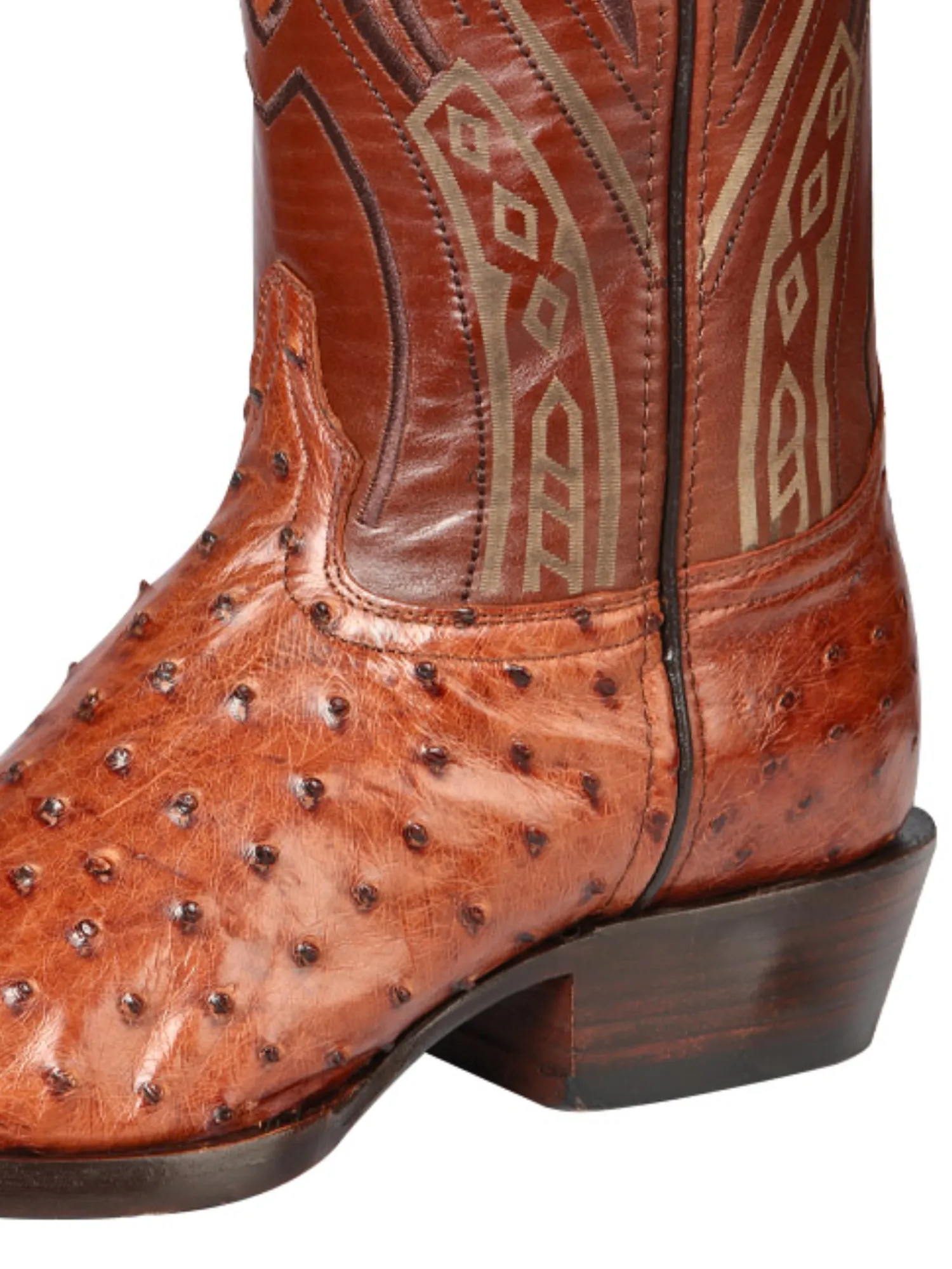 Botas Vaqueras Exoticas de Avestruz Original para Hombre 'Centenario' - ID: 170609