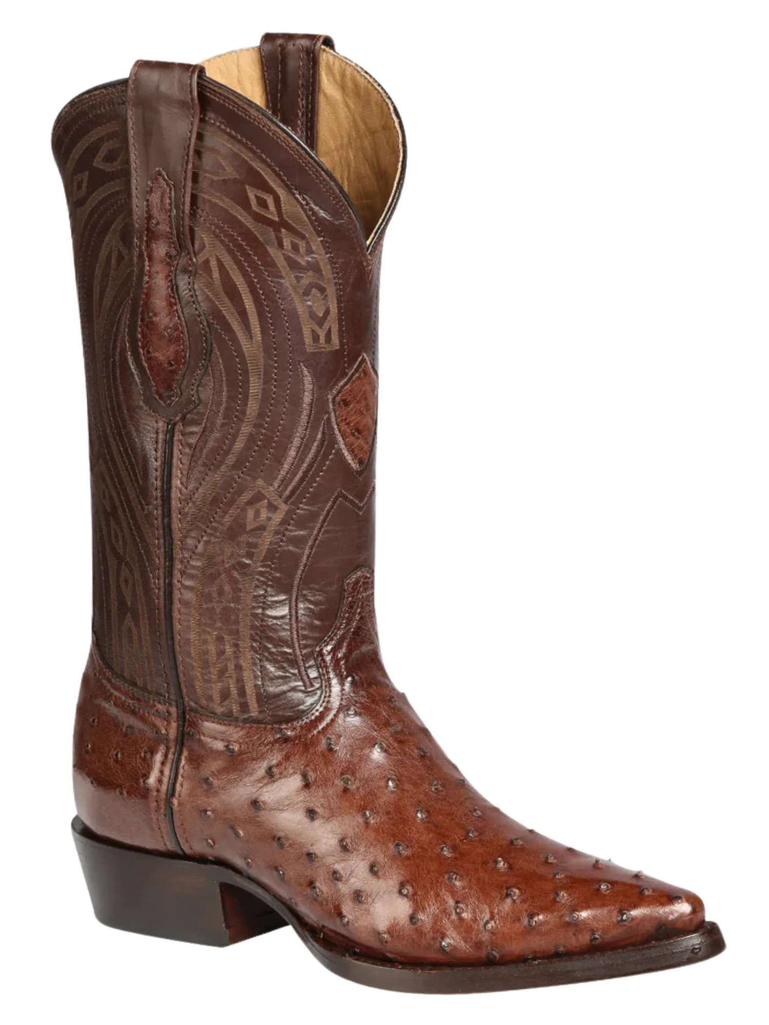 Botas Vaqueras Exoticas de Avestruz Original para Hombre 'Centenario' - ID: 170610