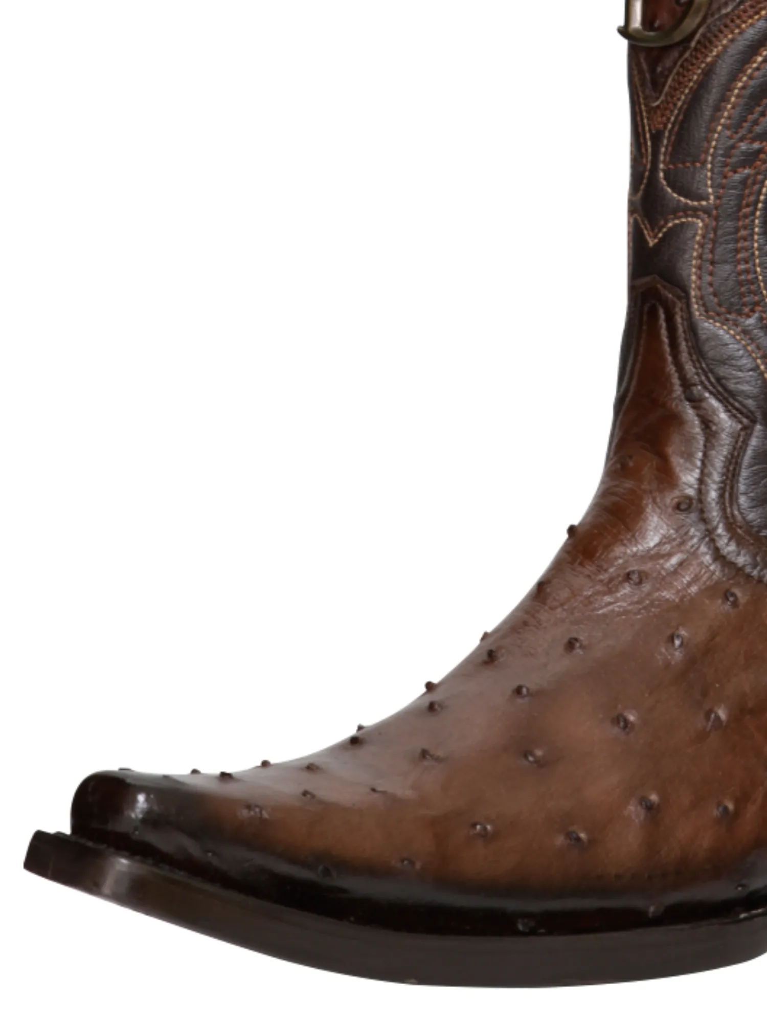 Botas Vaqueras Exoticas de Avestruz Original para Hombre 'El General' - ID: 45076