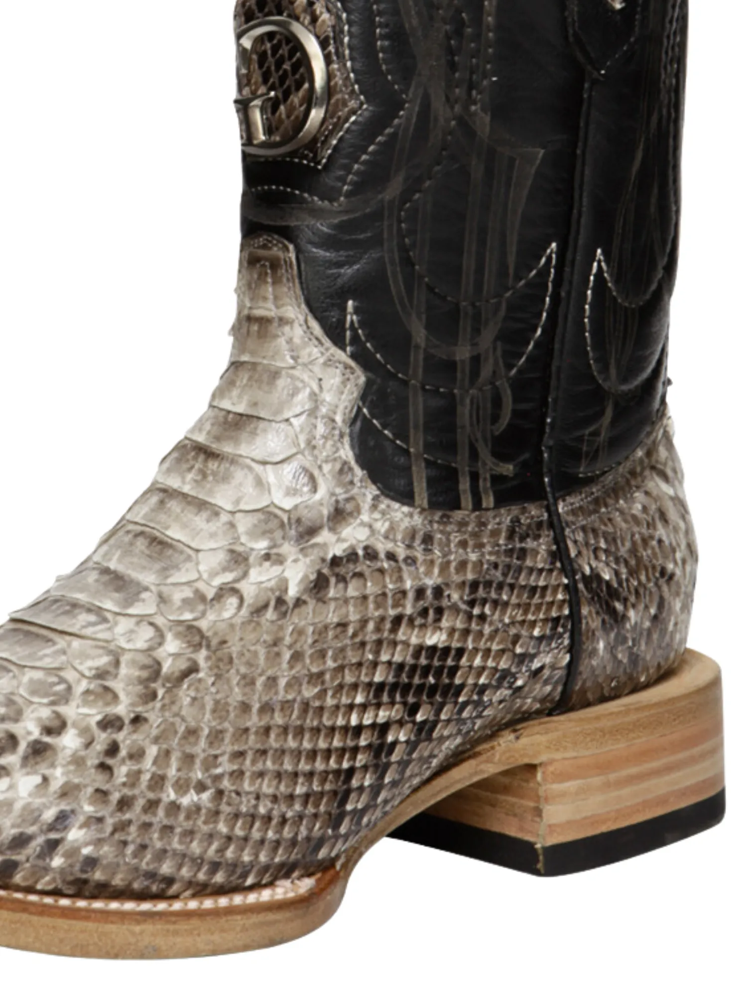 Botas Vaqueras Exoticas de Python Original para Hombre 'El General' - ID: 45090