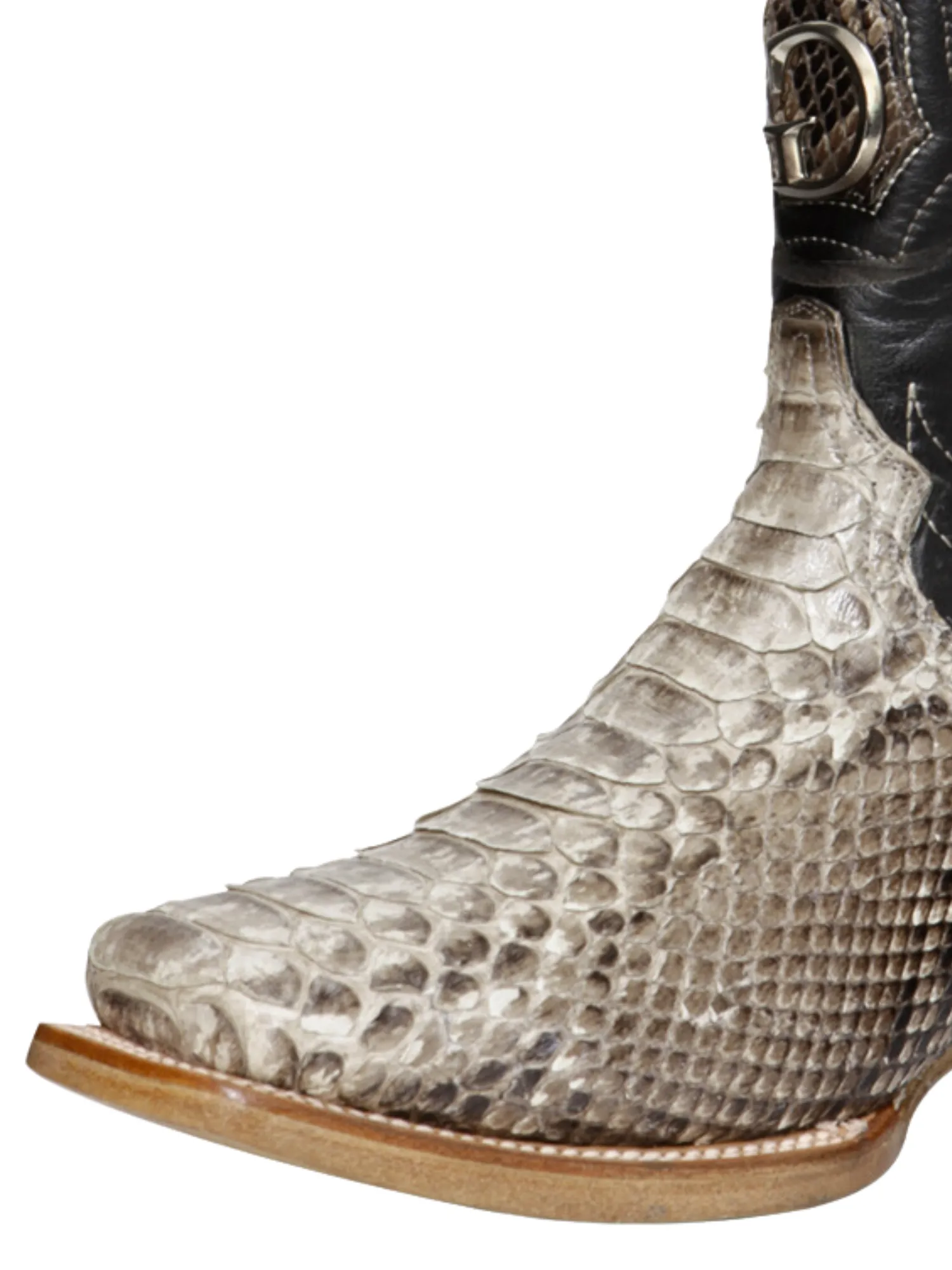 Botas Vaqueras Exoticas de Python Original para Hombre 'El General' - ID: 45090