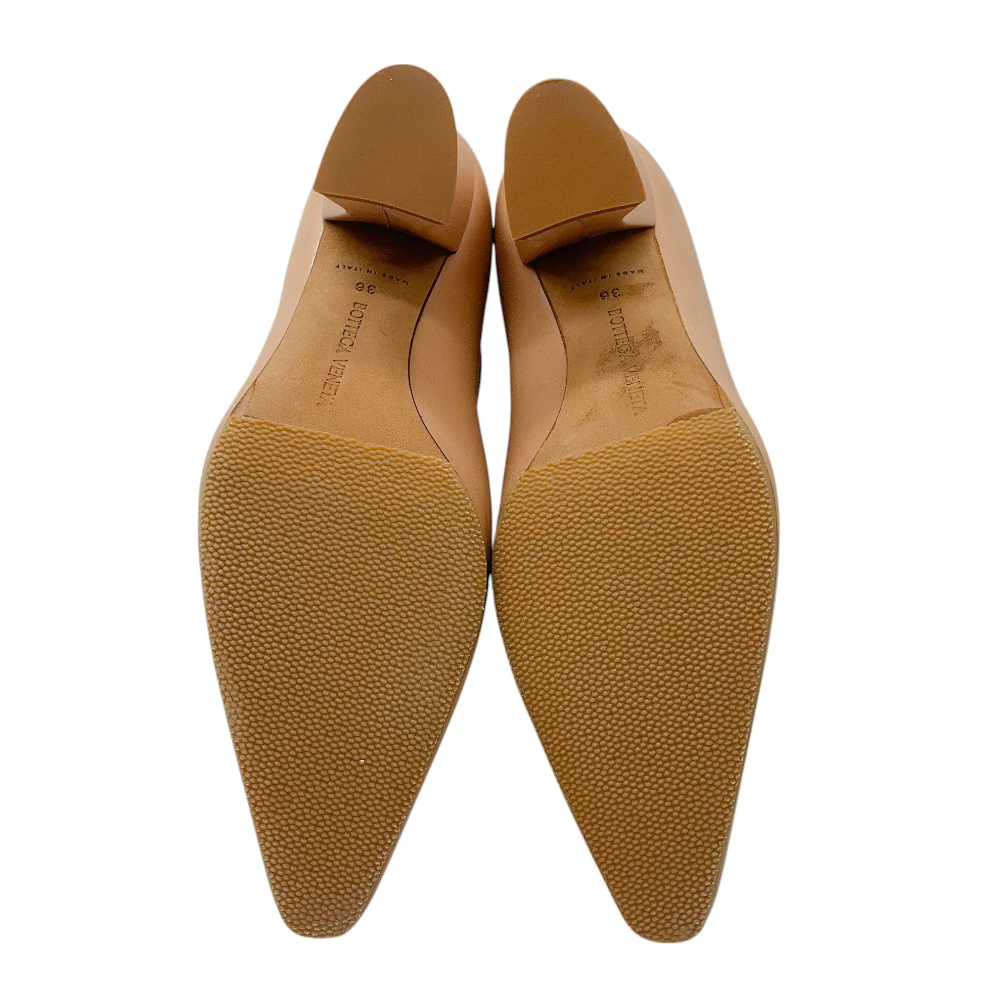 Bottega Veneta Beige Leather Ankle Boots