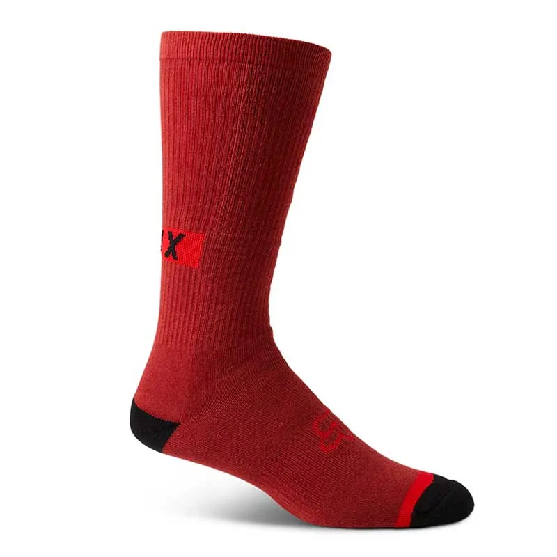 Calcetines FOX Defend Crew 10" Color Rojo