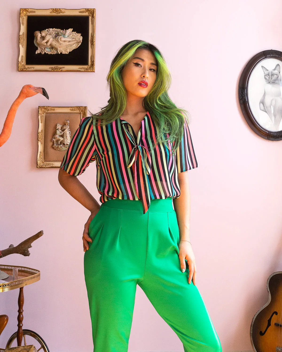 California Nights | Pleated Stretch Pants