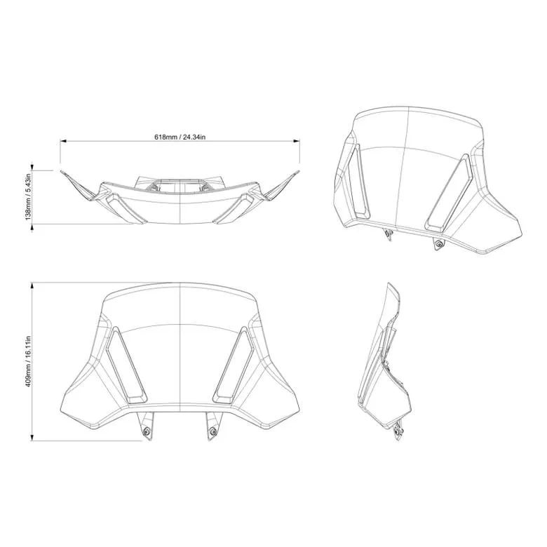 Can-Am Adventure High Windshield ｜ G3 (Except XMR)