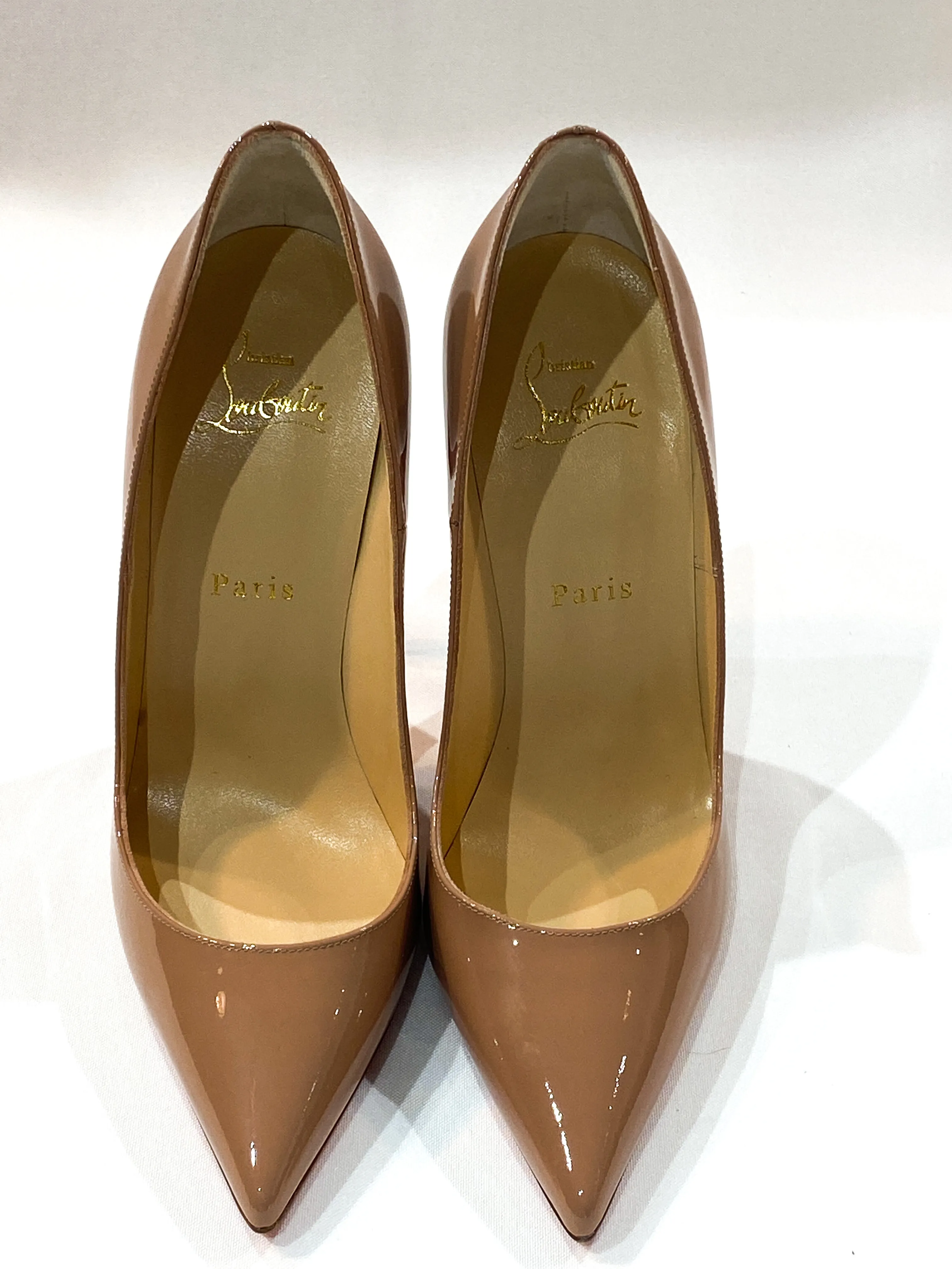 Christian Louboutin So Kate 120 Patent Leather In Nude
