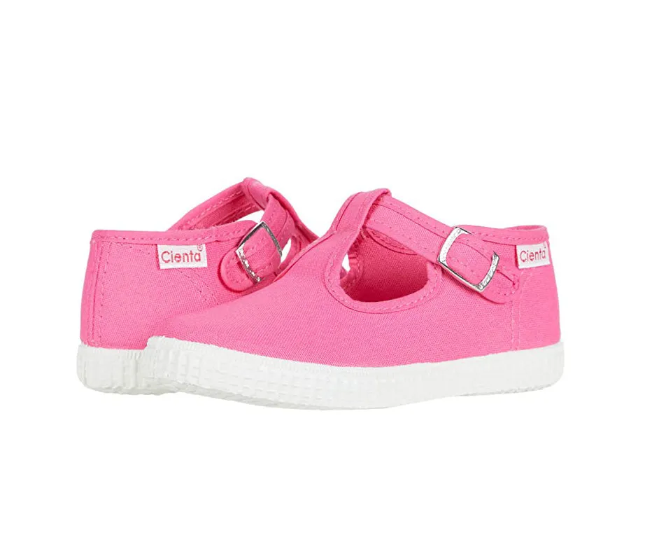 Cienta T-Strap Shoe - Fuschia