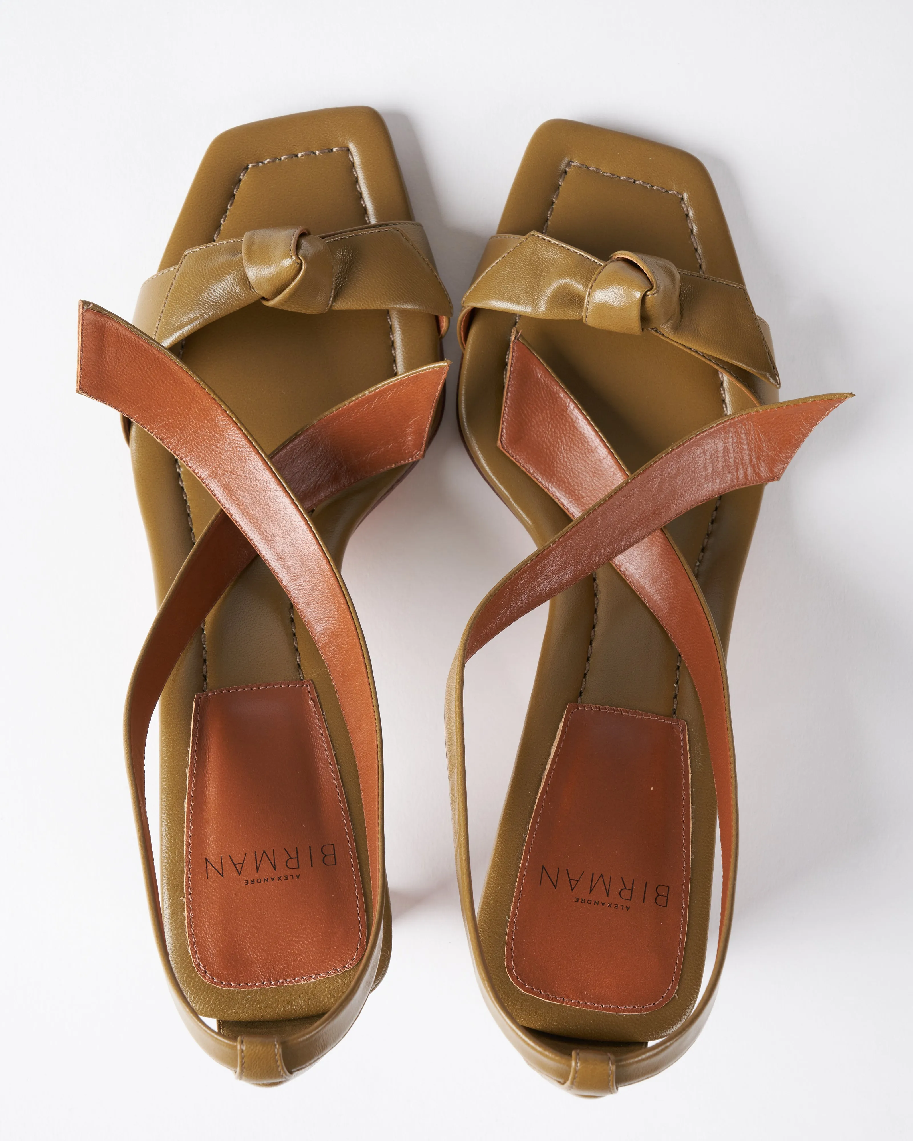 clarita pillar 50 heel - hunter/cuoio