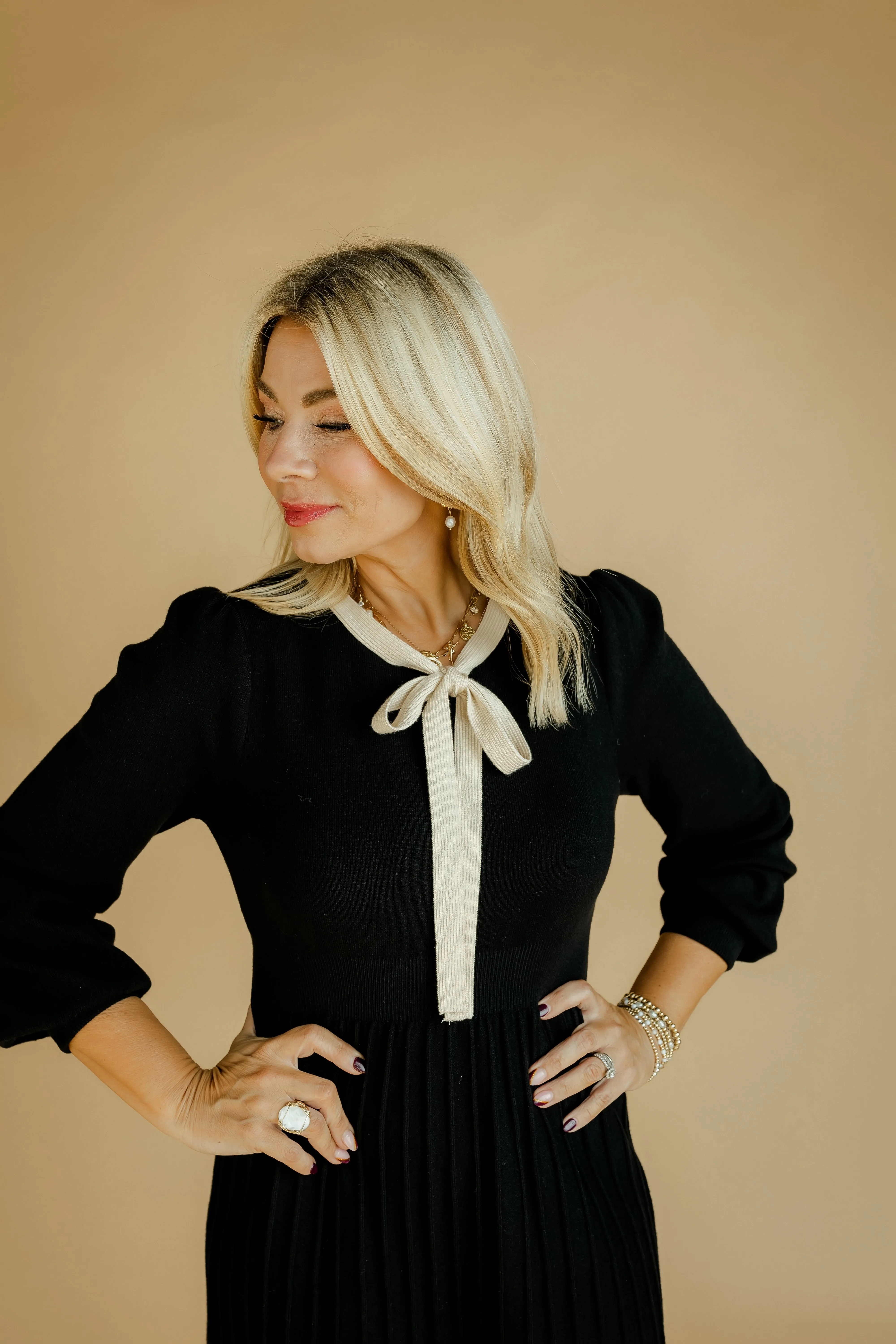 Classic Cozy Midi Dress