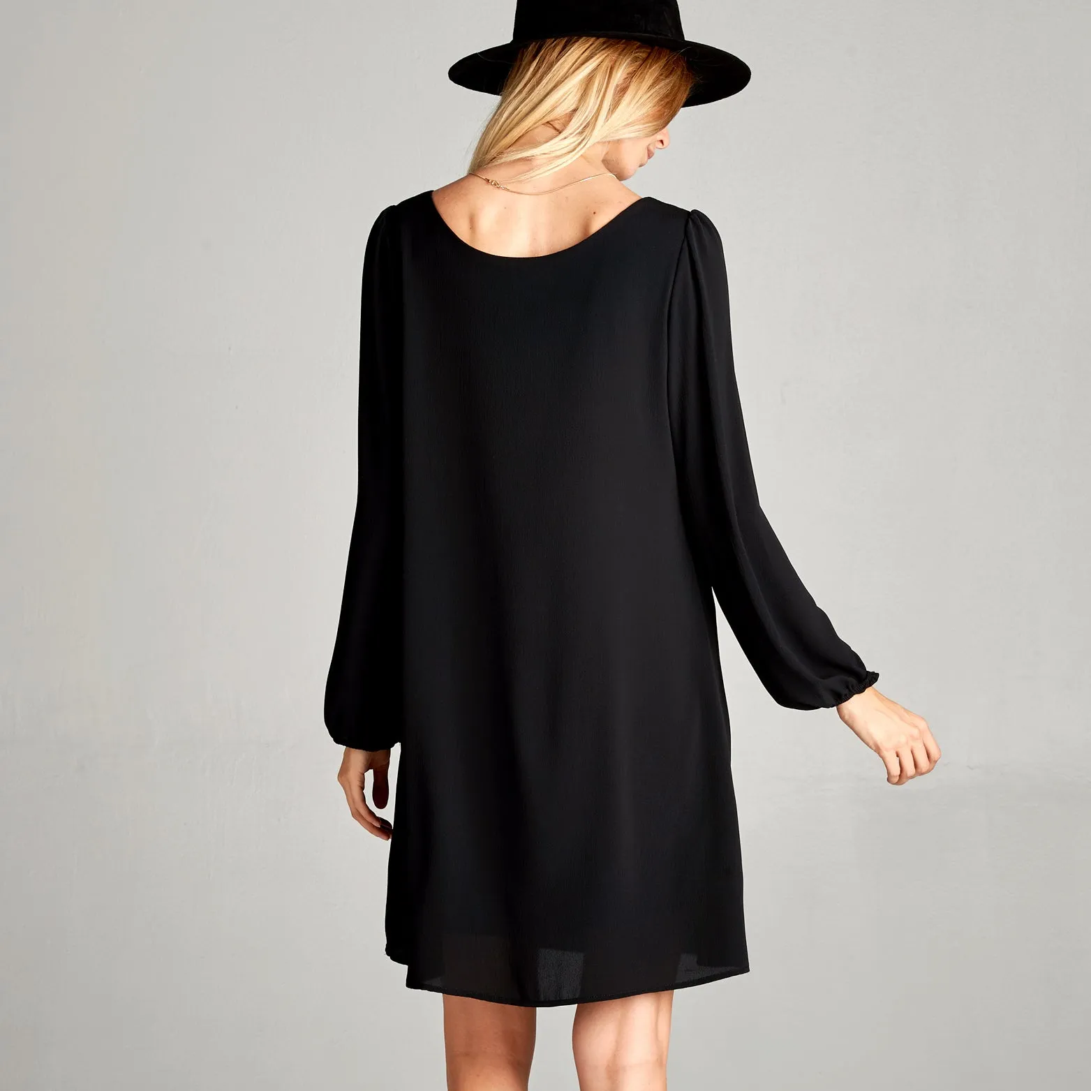 Classic Crepe Shift Dress