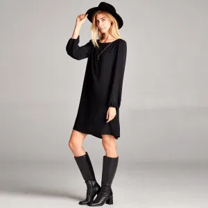 Classic Crepe Shift Dress