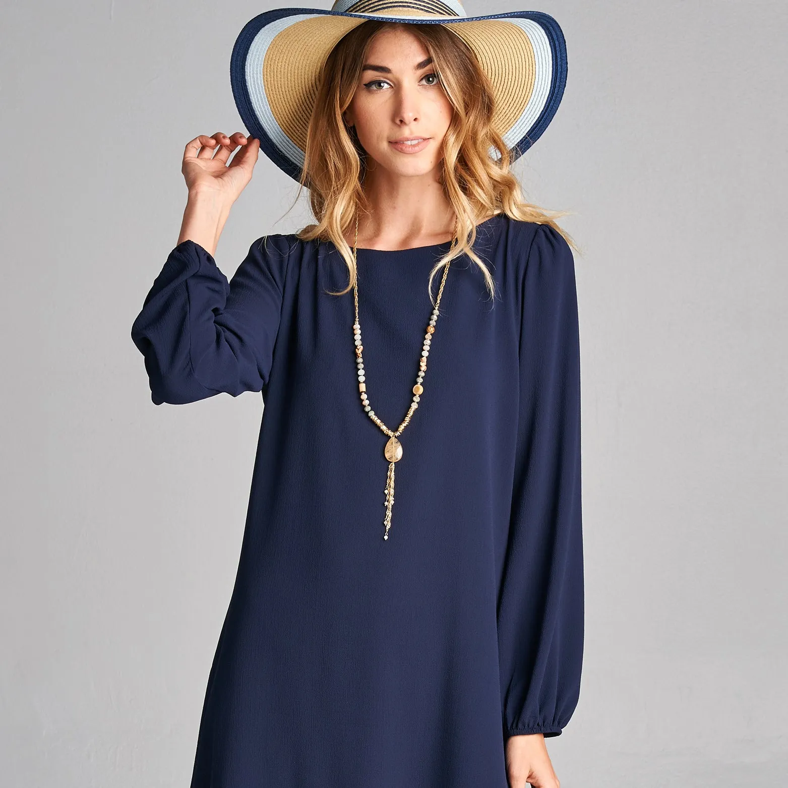 Classic Crepe Shift Dress