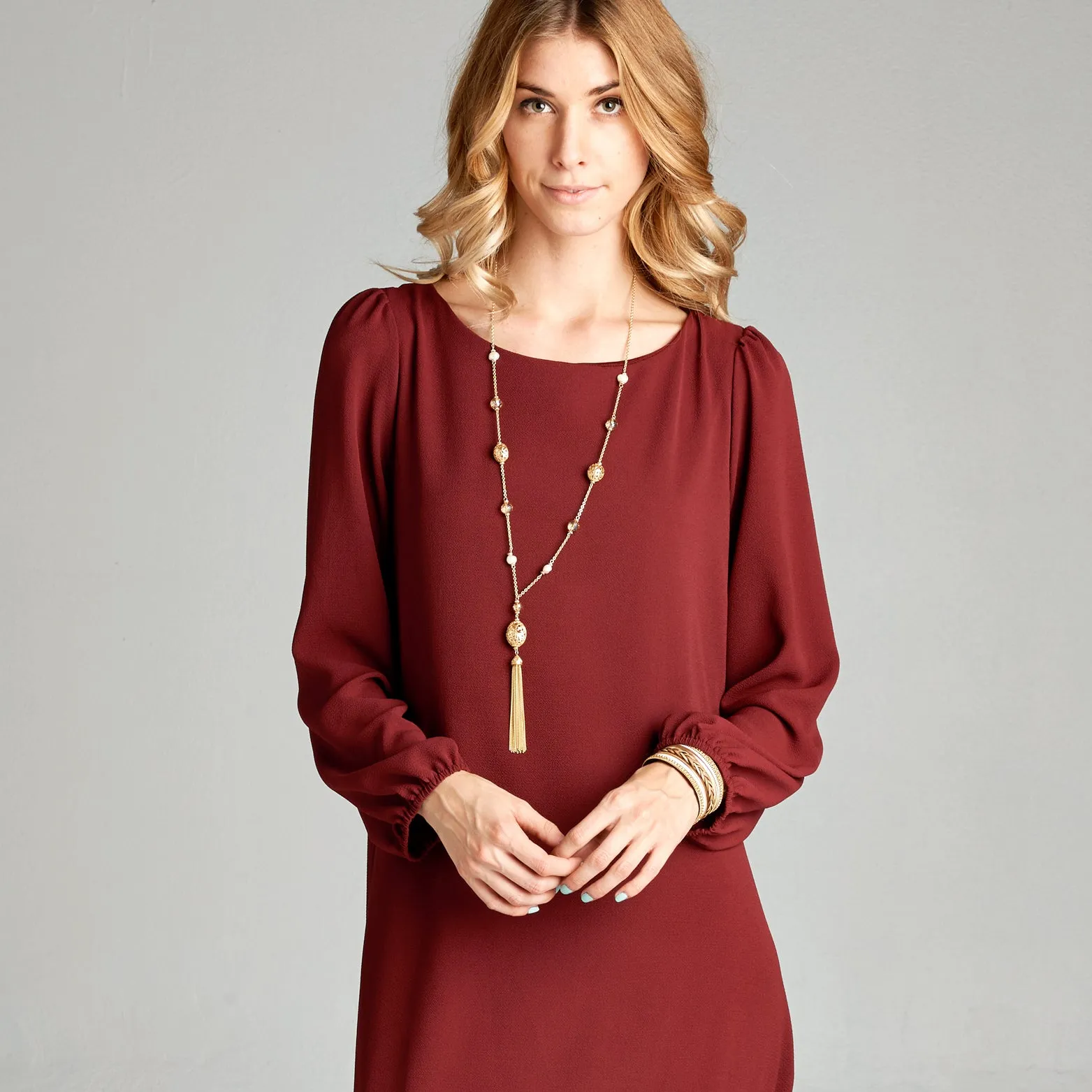 Classic Crepe Shift Dress