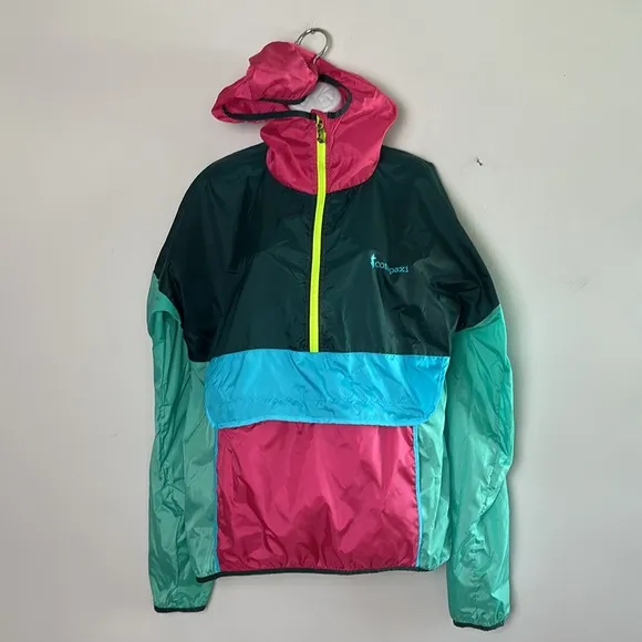Cotopaxi Women’s Teca Windbreaker Halfzip Size M Lightweight Packable Hiking