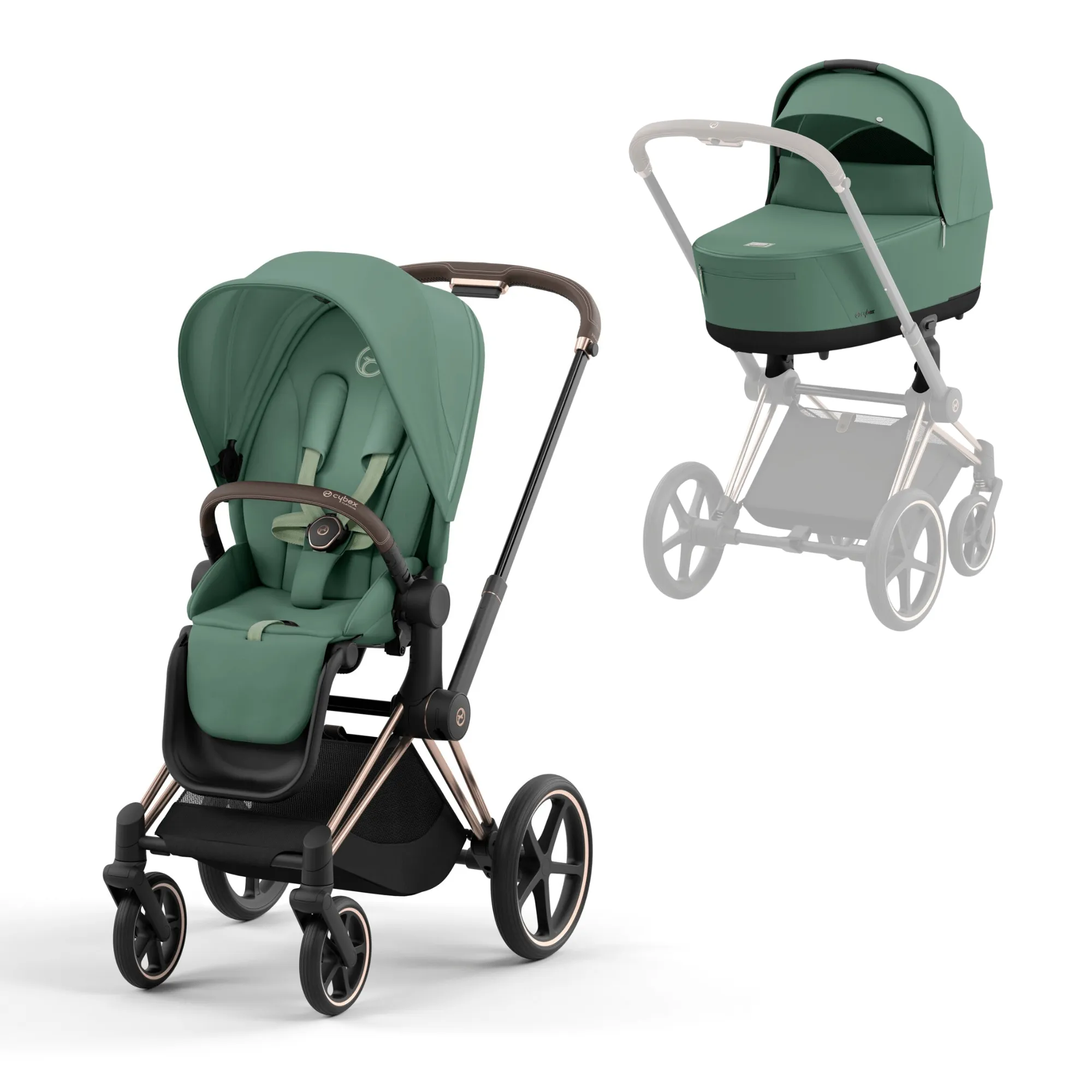 Cybex Priam & Lux Cot - Leaf Green