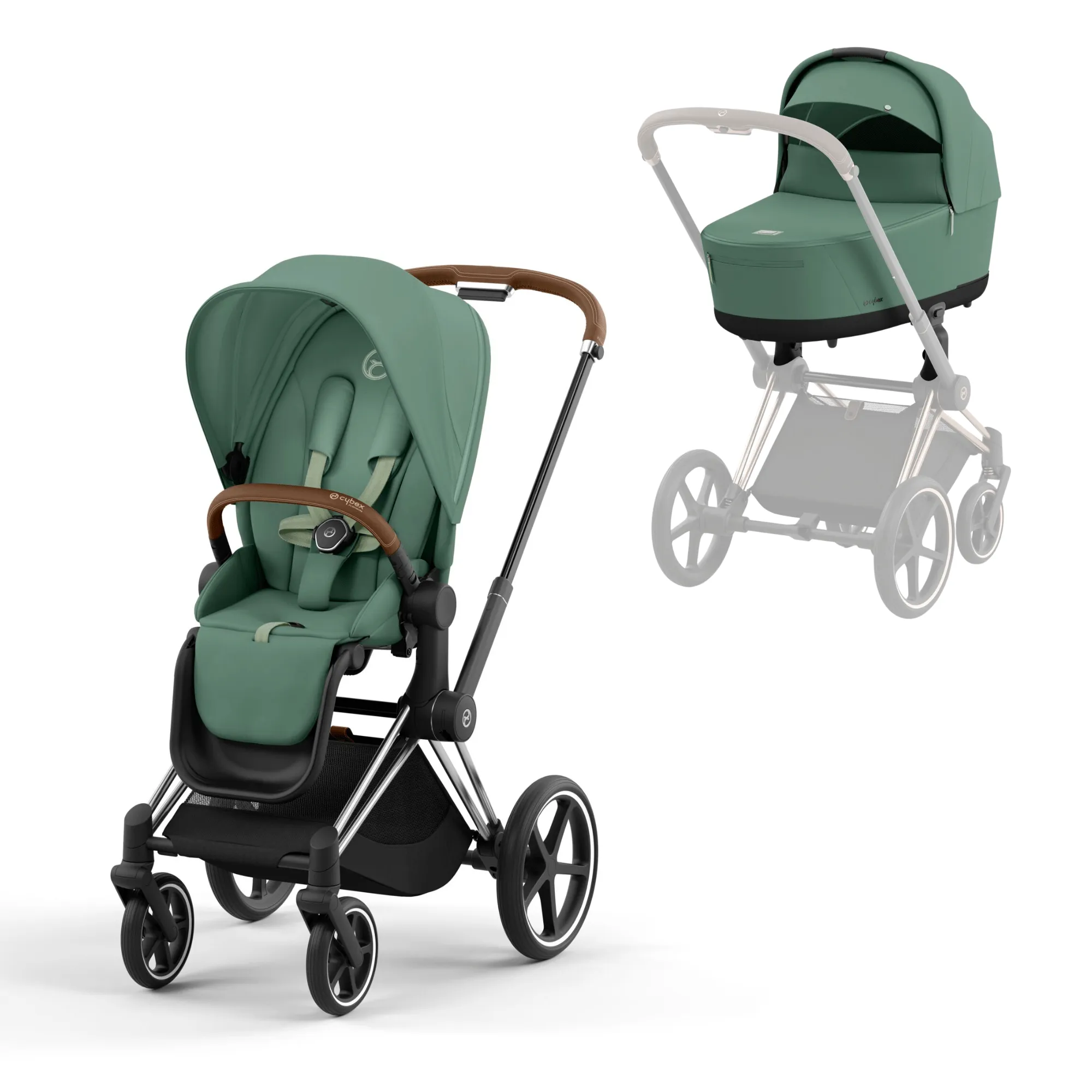 Cybex Priam & Lux Cot - Leaf Green