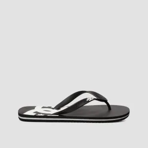 DC Spray Flip Flops - Black/Black/White
