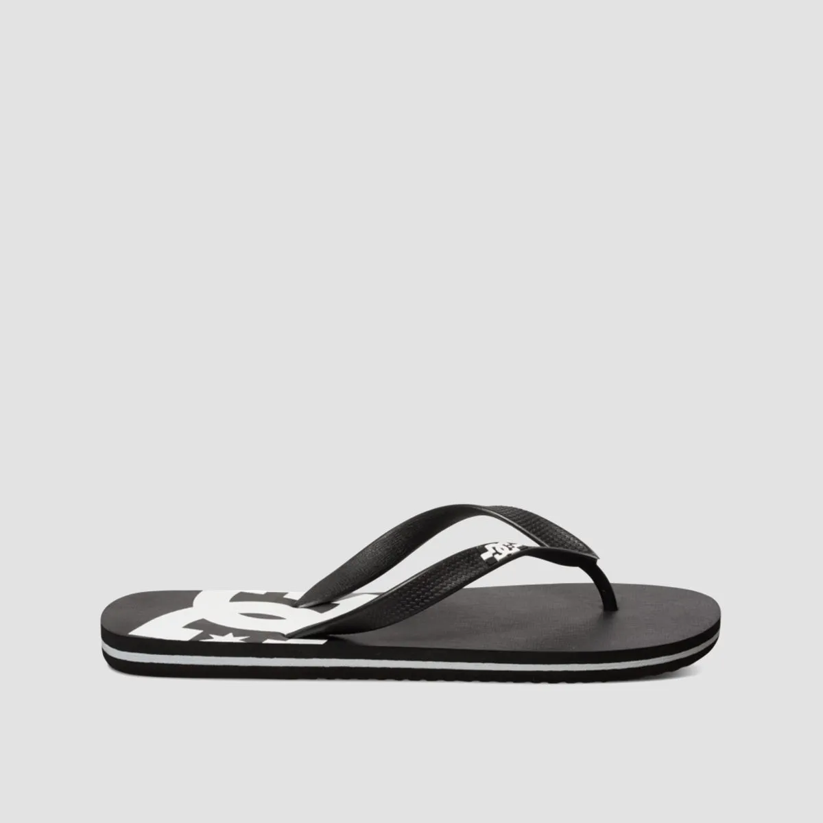 DC Spray Flip Flops - Black/Black/White