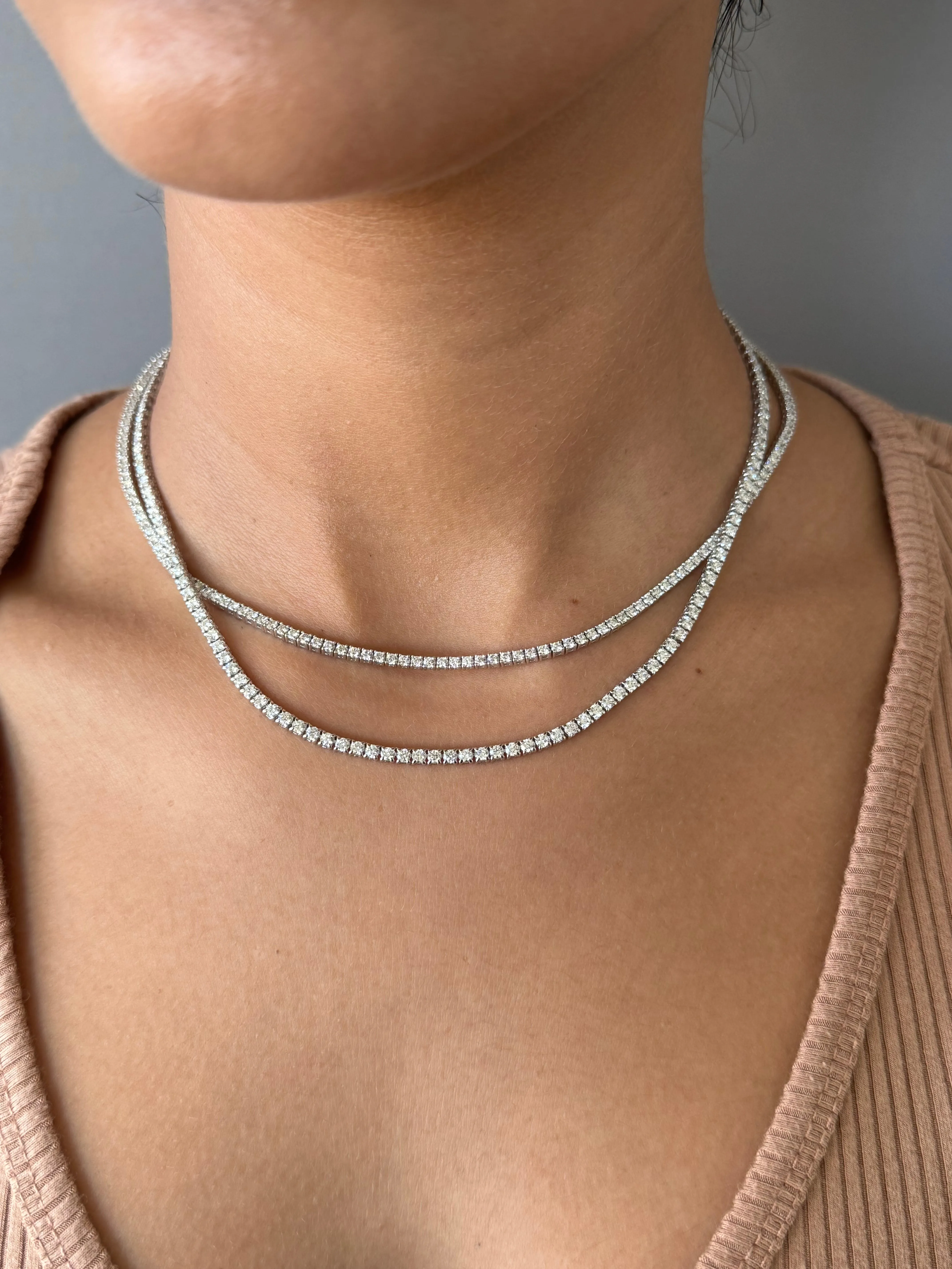 Diamond Tennis Necklace - 7ct