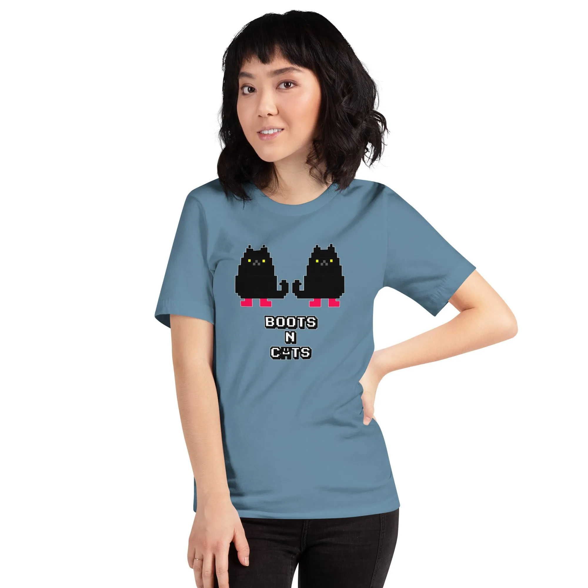 Docka Records Boots and Cats Unisex T-shirt