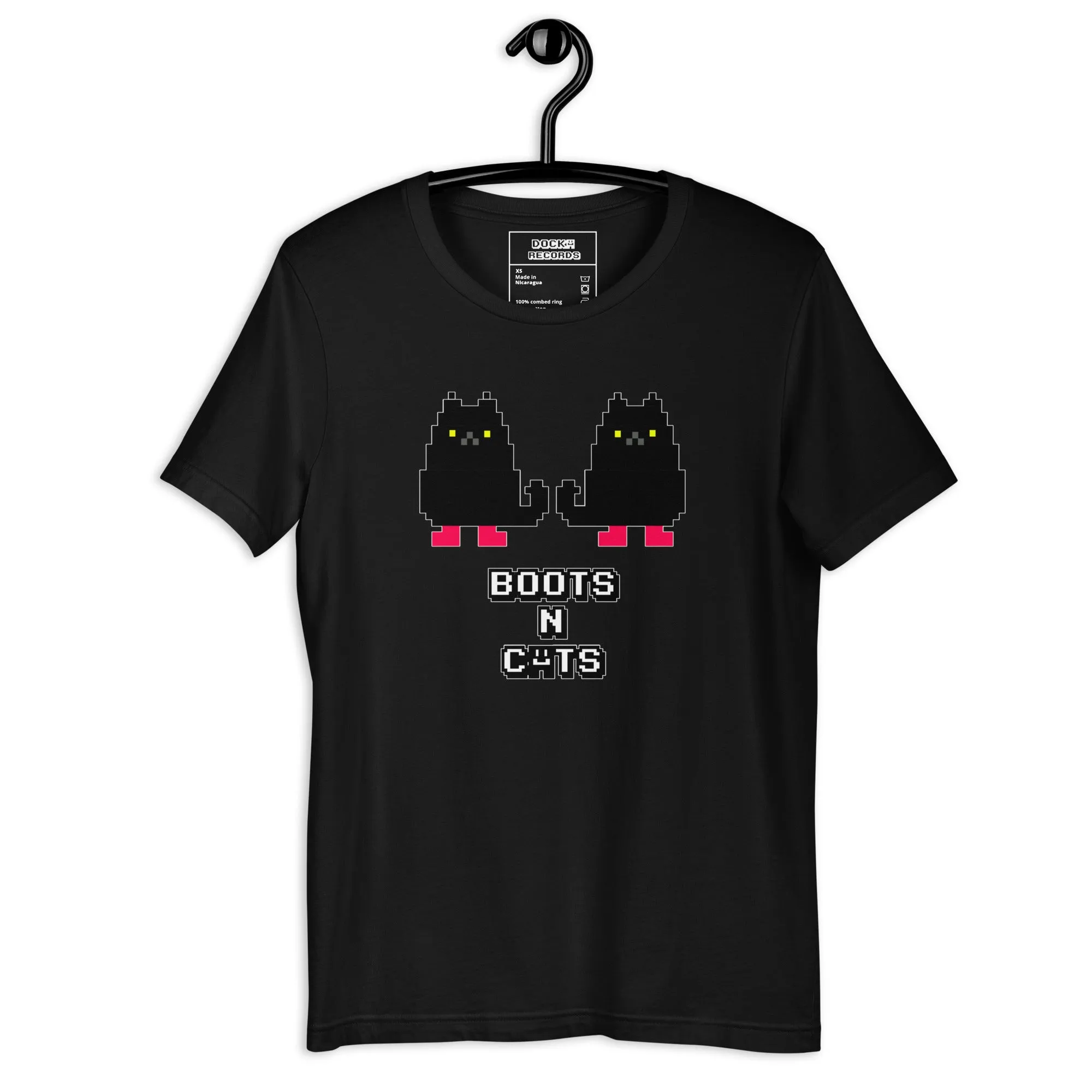 Docka Records Boots and Cats Unisex T-shirt
