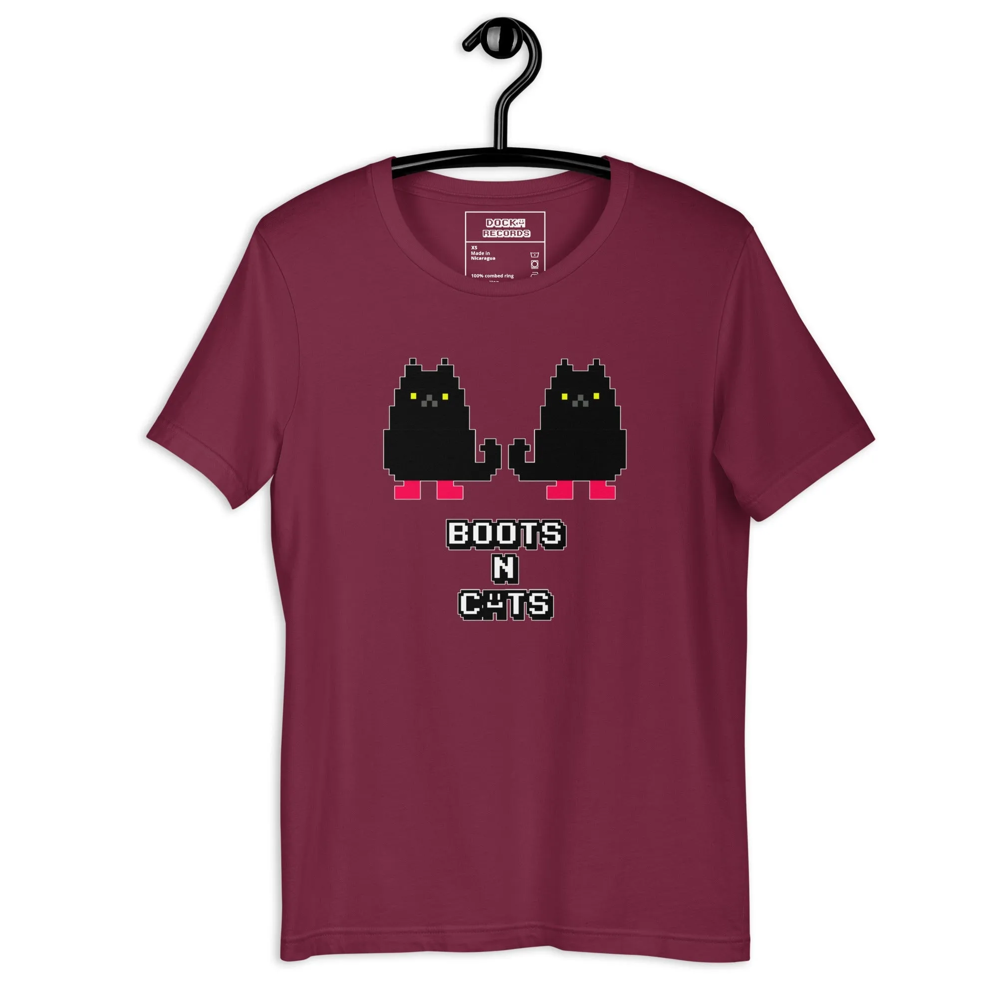 Docka Records Boots and Cats Unisex T-shirt