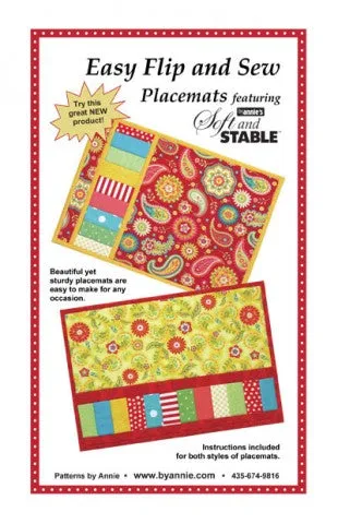 Easy Flip and Sew Placemat Pattern