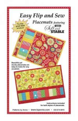 Easy Flip and Sew Placemat Pattern