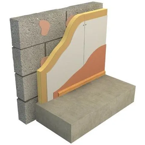 Ecotherm Insulated Plasterboard Eco-Liner PIR - 42.5mm (30mm PIR Insulation   12.5mm Plasterboard)