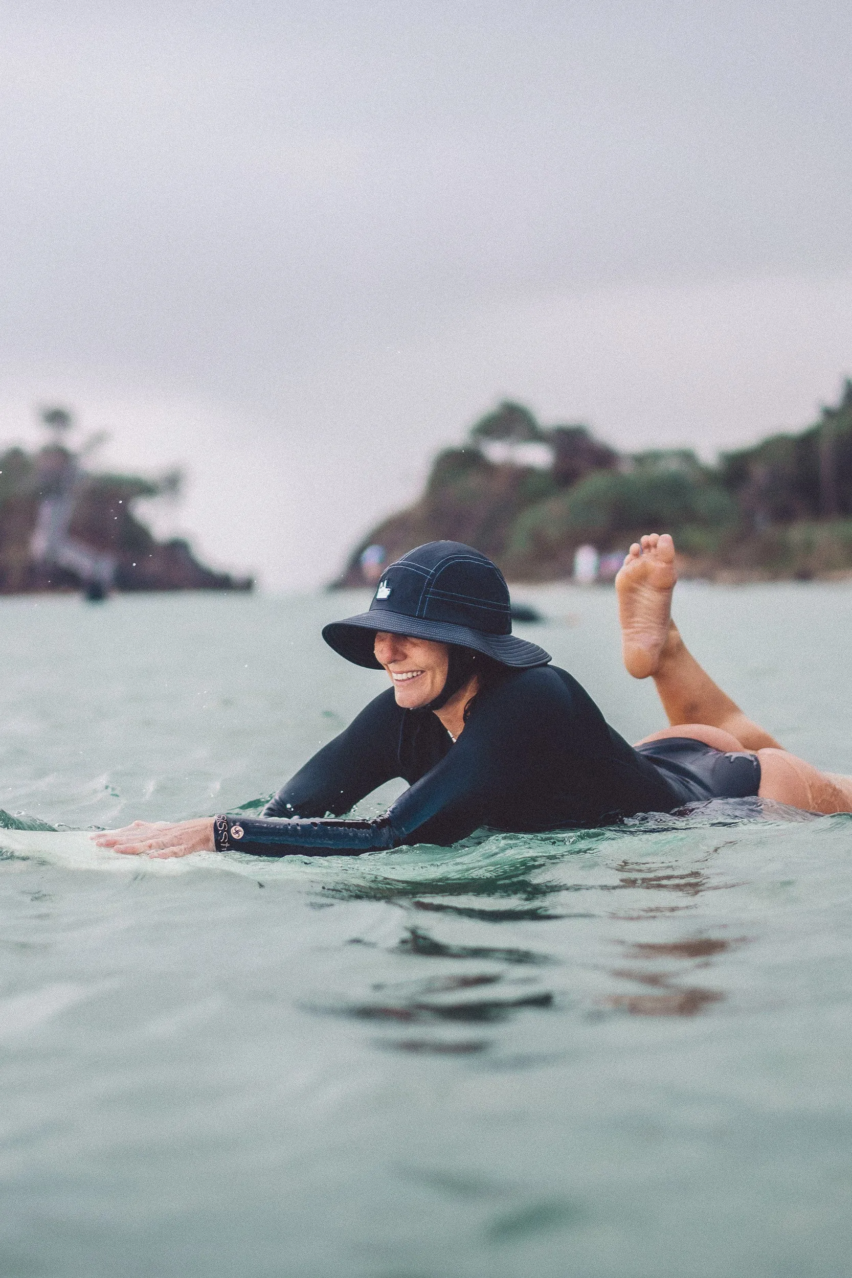 El Dingo Wide Brim Surf Hat - Black