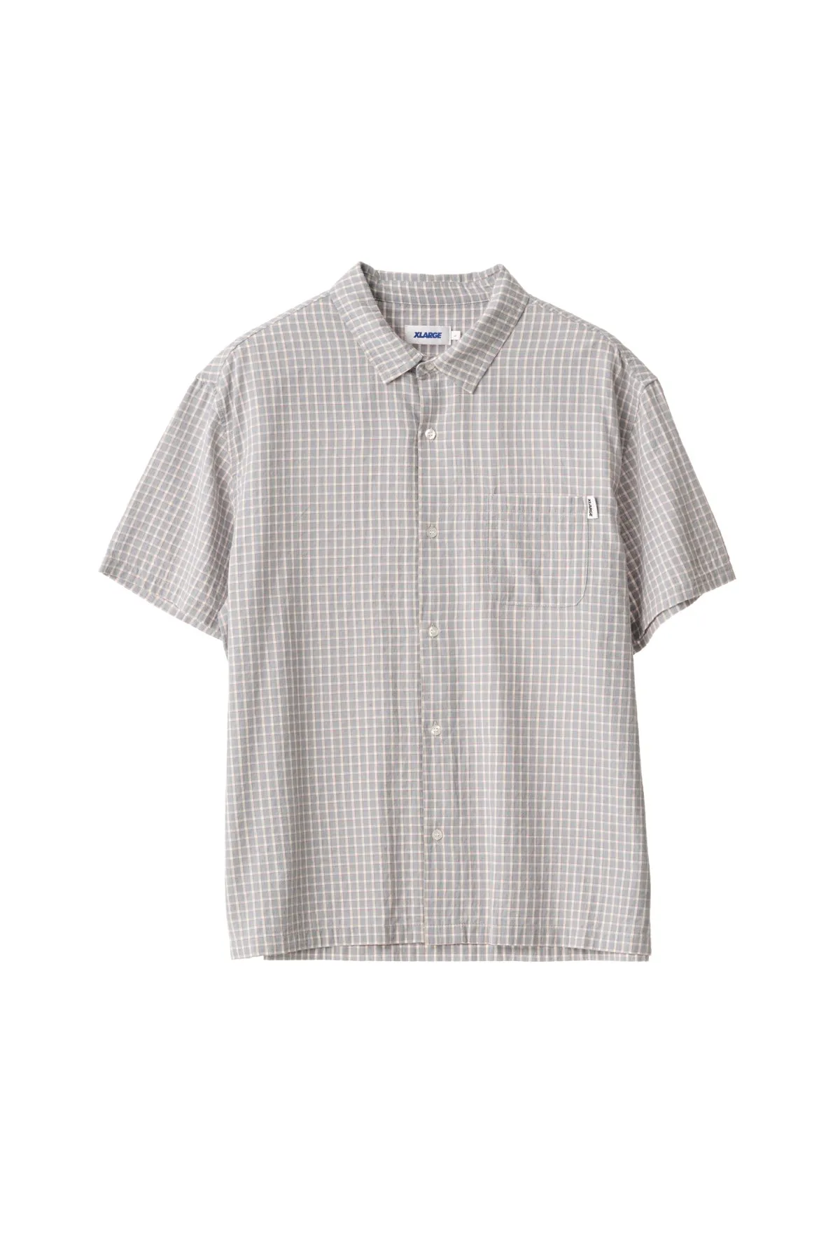 Flip Check SS Shirt - Slate Check
