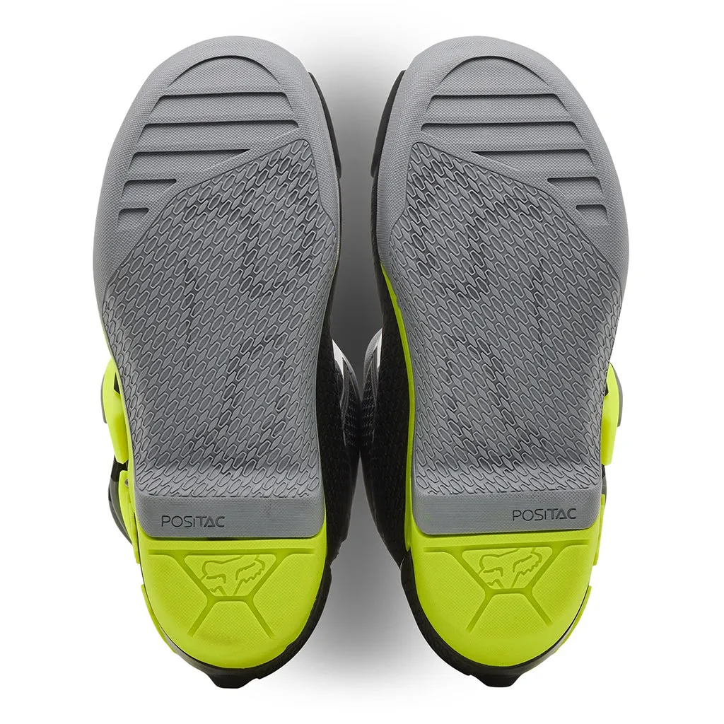 Fox - 2025 Youth Comp Grey Yellow MX Boots