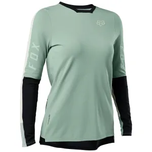 Fox Womens Defend Pro Ls Jersey - Eucalyptus