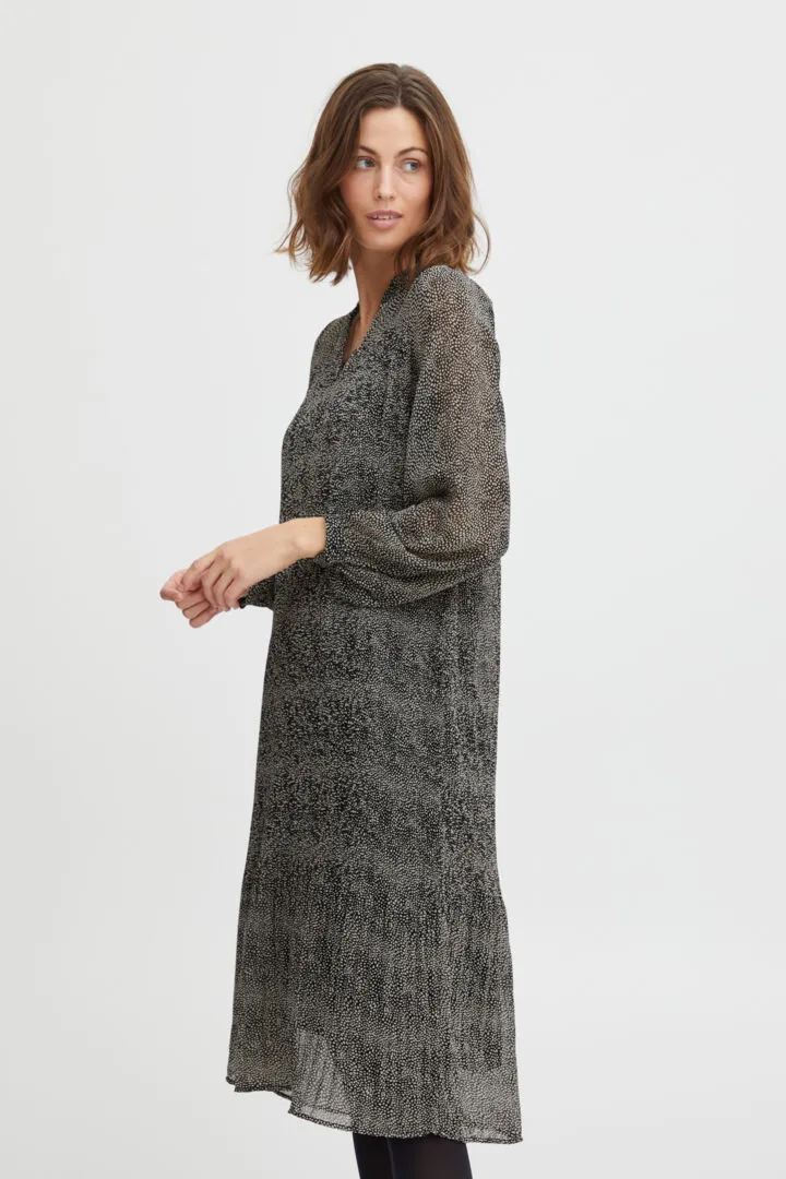 Fransa Plisse Dress