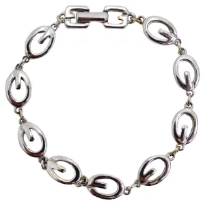Givenchy 1990s Custom Silver Plated Bracelet